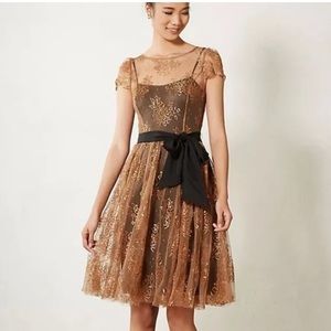 Anthropologie moulinette soeurs honeyed lace dress